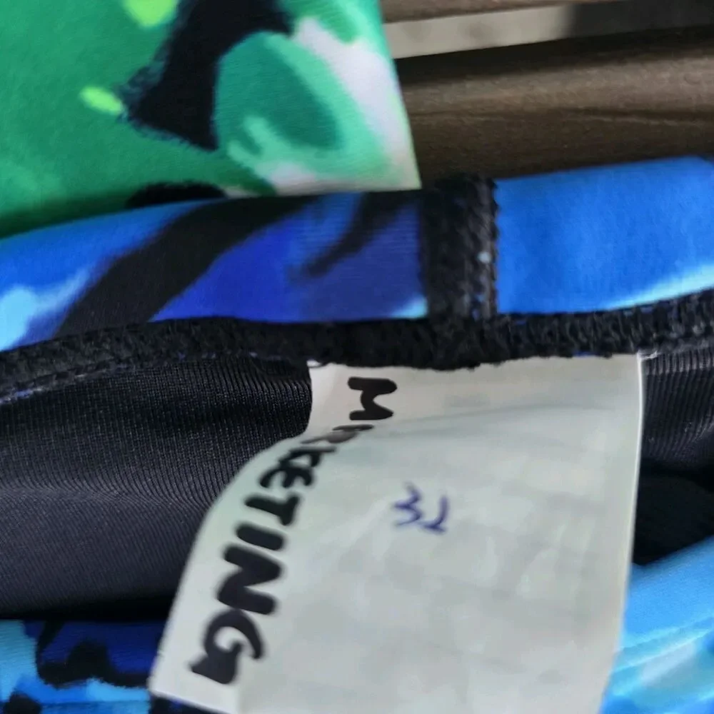 TYR Durafast Elite Mens Blue/ Green Bohemian Jammer Marketing Bundle Sz 32